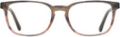 Rectangle Striped Brown &amp; Red Ray-Ban 5418 Progressive No Line Bifocal View #2
