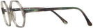 Round Transparent Green Ray-Ban 5472 Single Vision Full Frame View #3
