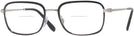 Rectangle Black On Silver Ray-Ban 6495 Bifocal View #1