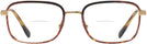Rectangle Havana On Gold Ray-Ban 6495 Bifocal View #2