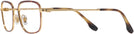 Rectangle Havana On Gold Ray-Ban 6495 Single Vision Full Frame View #3