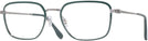 Rectangle Green On Gunmetal Ray-Ban 6511 Computer Style Progressive View #1