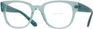 Square Transparent Green Ray-Ban 7210 Bifocal View #1