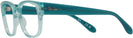 Square Transparent Green Ray-Ban 7210 Single Vision Full Frame View #3