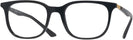 Square Black Ray-Ban 7211 Computer Style Progressive View #1