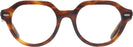 Round Striped Havana Ray-Ban 7214 Progressive No-lines View #2