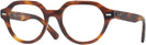 Round Striped Havana Ray-Ban 7214 Progressive No-lines View #1