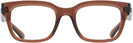 Rectangle Transparent Brown Ray-Ban 7217 Computer Style Progressive View #2