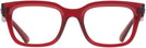 Rectangle Transparent Red Ray-Ban 7217 Computer Style Progressive View #2