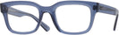 Rectangle Transparent Blue Ray-Ban 7217 Computer Style Progressive View #1