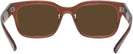 Rectangle Transparent Brown Ray-Ban 7217 Progressive No Line Reading Sunglasses View #4