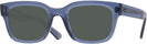 Rectangle Transparent Blue Ray-Ban 7217 Progressive No Line Reading Sunglasses View #1
