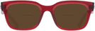 Rectangle Transparent Red Ray-Ban 7217 Bifocal Reading Sunglasses View #2