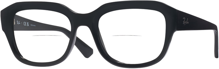 Square Black Ray-Ban 7225 Bifocal View #1