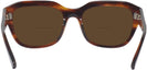 Square Striped Havana Ray-Ban 7225 Bifocal Reading Sunglasses View #4