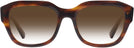 Square Striped Havana Ray-Ban 7225 w/ Gradient Progressive No-Line Reading Sunglasses View #2