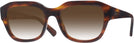 Square Striped Havana Ray-Ban 7225 w/ Gradient Progressive No-Line Reading Sunglasses View #1