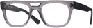 Aviator,Square Transparent Gray Ray-Ban 7226 Single Vision Full Frame View #1