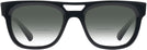 Aviator,Square Black Ray-Ban 7226 w/ Gradient Bifocal Reading Sunglasses View #2