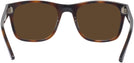 Square Havana Ray-Ban 7228 Progressive No-Line Reading Sunglasses View #4