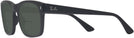 Square Matte Black Ray-Ban 7228 Bifocal Reading Sunglasses View #3