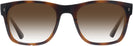 Square Havana Ray-Ban 7228 w/ Gradient Progressive No-Line Reading Sunglasses View #2