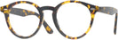 Round Yellow Havana Ray-Ban 7680V Computer Style Progressive View #1