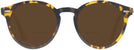 Round Yellow Havana Ray-Ban 7680V Bifocal Reading Sunglasses View #2