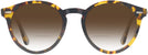 Round Yellow Havana Ray-Ban 7680V w/ Gradient Bifocal Reading Sunglasses View #2