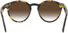 Round Yellow Havana Ray-Ban 7680V w/ Gradient Bifocal Reading Sunglasses View #4
