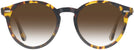 Round Yellow Havana Ray-Ban 7680V w/ Gradient Progressive No-Line Reading Sunglasses View #2