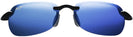 Rectangle Gloss Black/blue Hawaii Lens Maui Jim Sandy Beach 408 Bifocal Reading Sunglasses View #2