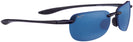 Rectangle Gloss Black/blue Hawaii Lens Maui Jim Sandy Beach 408 Bifocal Reading Sunglasses View #1