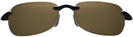 Rectangle Gloss Black/hcl Lens Maui Jim Sandy Beach 408 Bifocal Reading Sunglasses View #2