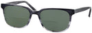 Square Dark Gray Gradient Seattle Eyeworks 970 Bifocal Reading Sunglasses View #1