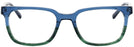 Square Blue Green Seattle Eyeworks 970 Progressive No-Lines View #2