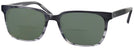 Square Dark Grey Gradient Seattle Eyeworks 971L Bifocal Reading Sunglasses View #1