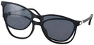 Square Matte Black Seattle Eyeworks 975 with Clip Bifocal View #1