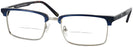 Rectangle Blue On Tortoise Seattle Eyeworks 976 Bifocal View #1