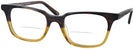 Square Gradient Brown Seattle Eyeworks 977 Bifocal View #1