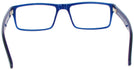 Rectangle Black/Blue Pin Stripe Seattle Eyeworks 927 Single Vision Full Frame View #4