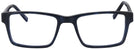 Square Black/Blue Pinstripe Seattle Eyeworks 945 Progressive No-Lines View #2
