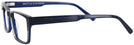 Square Black/Blue Pinstripe Seattle Eyeworks 945 Progressive No-Lines View #3