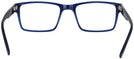 Square Black/Blue Pinstripe Seattle Eyeworks 945 Progressive No-Lines View #4