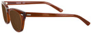 Wayfarer Brown Smoke Shuron Freeway 48 (Women&#39;s Average Fit) Bifocal Reading Sunglasses View #3