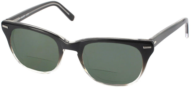Wayfarer Black Fade Shuron Freeway 54 (Mens XL Fit) Bifocal Reading Sunglasses View #1