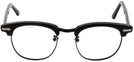 ClubMaster Black with Black Shuron Ronsir 50 (Men&#39;s Average Fit) Single Vision Full Frame View #2