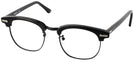 ClubMaster Black with Black Shuron Ronsir 50 (Men&#39;s Average Fit) Single Vision Full Frame View #1