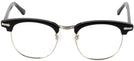 ClubMaster Black with Silver Shuron Ronsir 50 (Men&#39;s Average Fit) Progressive No-Lines View #2