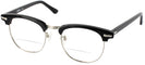 ClubMaster Black with Silver Shuron Ronsir 50 (Men&#39;s Average Fit) Bifocal View #1